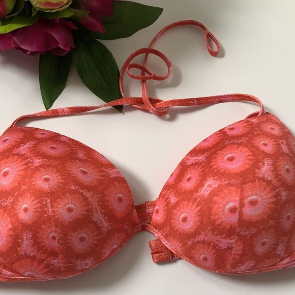 La Perla pink print swimsuit top size 32B - Picture 4 of 5